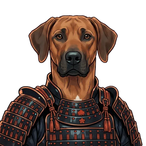 Ronin in copper armor